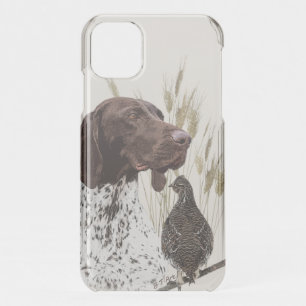 German Shorthaired Pointers (GSP) Postcard Coffee  iPhone 11 Case