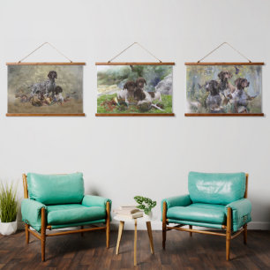 German Shorthaired Pointers (GSP) Puppy Hanging Tapestry