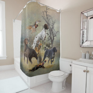 German Shorthaired Pointers (GSP) Shower Curtain