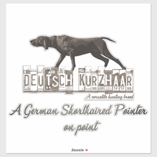 German Shorthaired Pointers GSP   Sticker