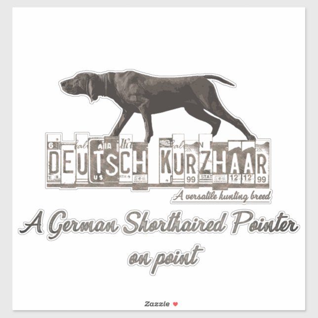 German Shorthaired Pointers (GSP)   Sticker (Sheet)