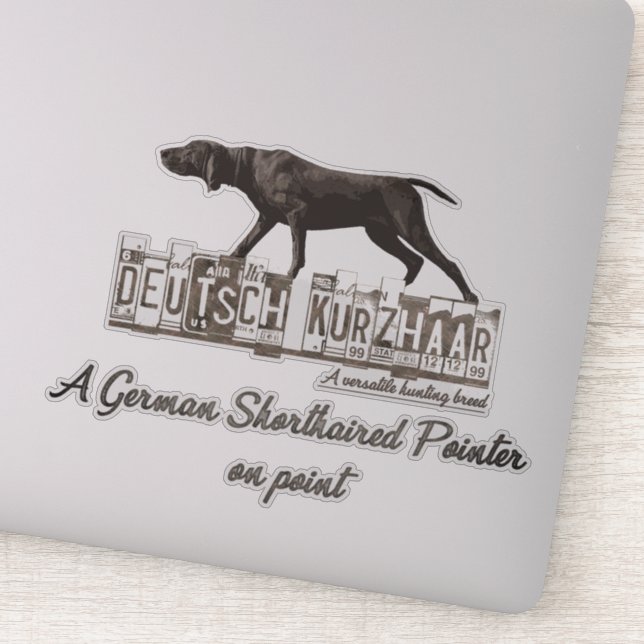 German Shorthaired Pointers (GSP)   Sticker (Detail)