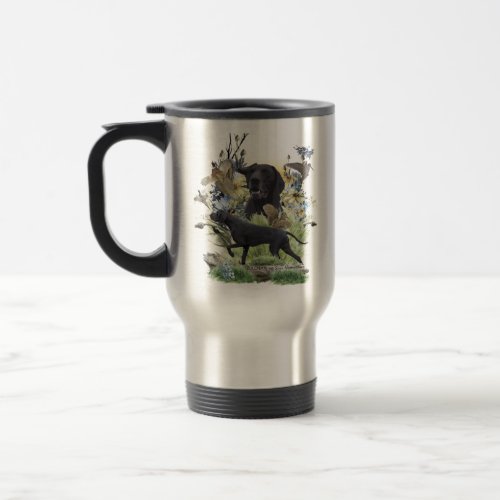 German Shorthaired Pointers GSP   Travel Mug