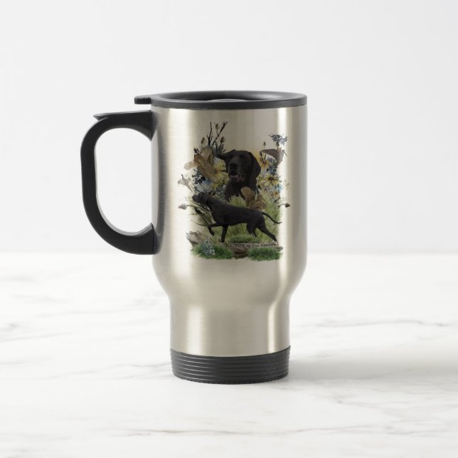 German Shorthaired Pointers (GSP)   Travel Mug (Left)
