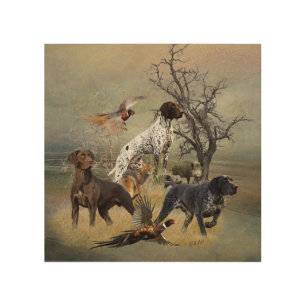 German Shorthaired Pointers (GSP) Wood Wall Art