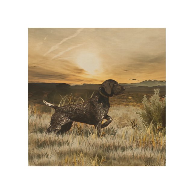 German Shorthaired Pointers (GSP) Wood Wall Art (Front)
