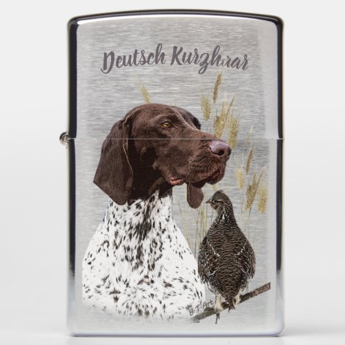 German Shorthaired Pointers GSP Zippo Lighter