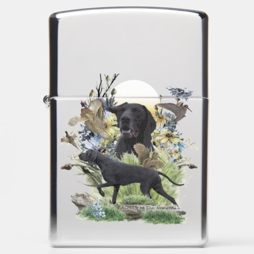 German Shorthaired Pointers GSP    Zippo Lighter