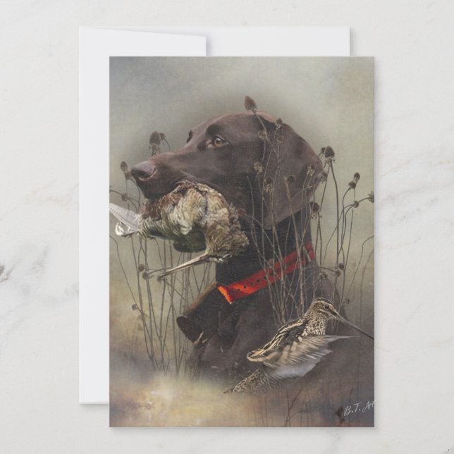 German Shorthaired Pointers Invitation (Front)
