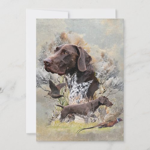 German Shorthaired Pointers  Invitation