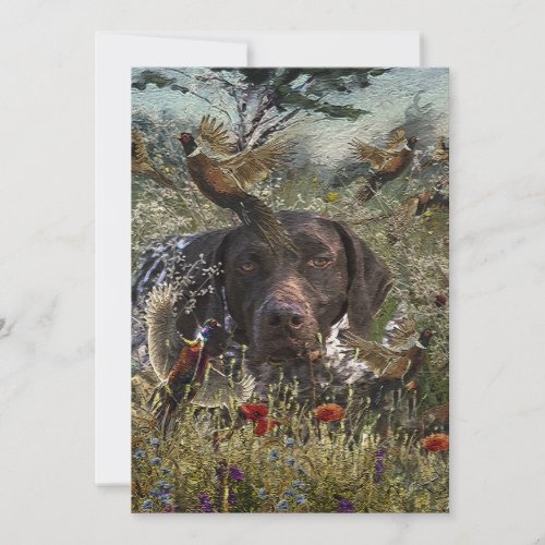 German Shorthaired Pointers Invitation