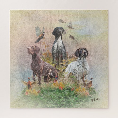 German Shorthaired Pointers  Jigsaw Puzzle