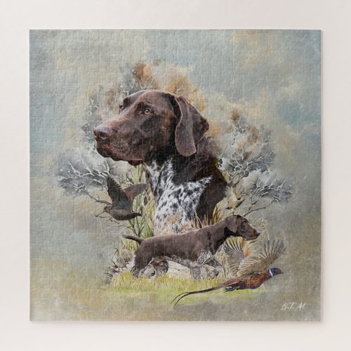 German Shorthaired Pointers  Jigsaw Puzzle