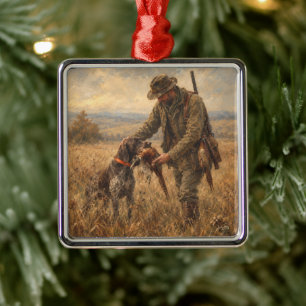German Shorthaired Pointers Metal Ornament