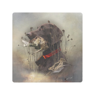 German Shorthaired Pointers Metal Print