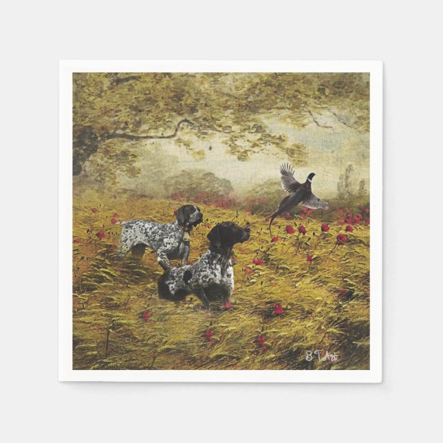 German Shorthaired Pointers Napkins (Front)
