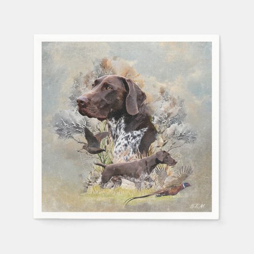 German Shorthaired Pointers  Napkins