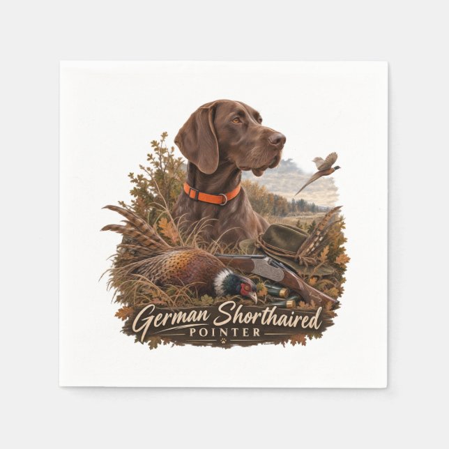 German Shorthaired Pointers  Napkins (Front)