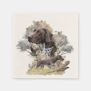 German Shorthaired Pointers Napkins