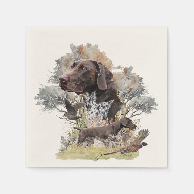 German Shorthaired Pointers  Napkins (Front)