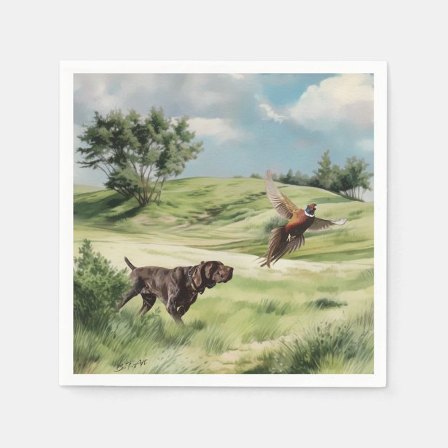 German Shorthaired Pointers  Napkins (Front)