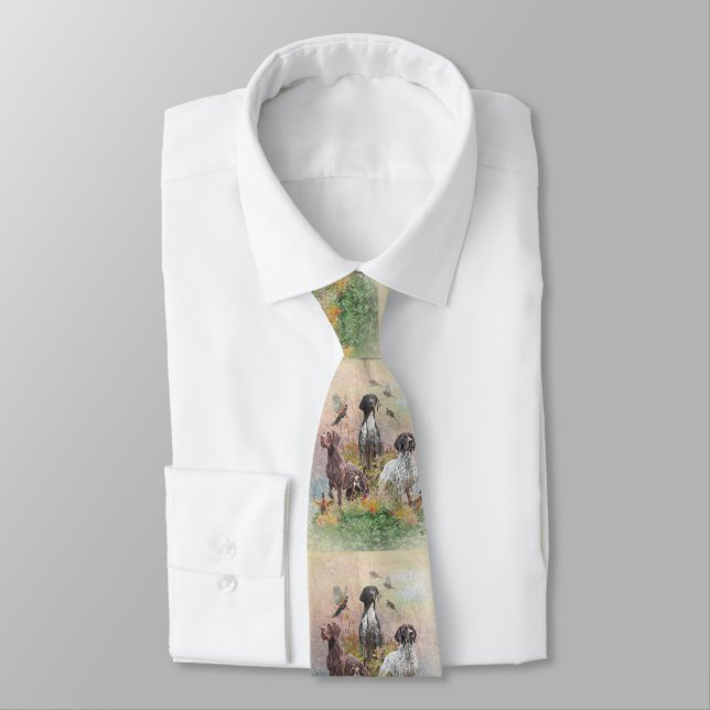 German Shorthaired Pointers  Neck Tie (Tied)