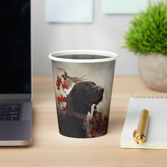 German Shorthaired Pointers  Paper Cups (Insitu)
