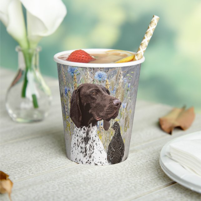 German Shorthaired Pointers  Paper Cups (Insitu)