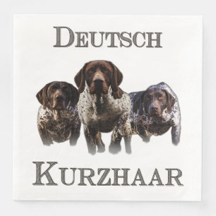 German Shorthaired Pointers Paper Dinner Napkins