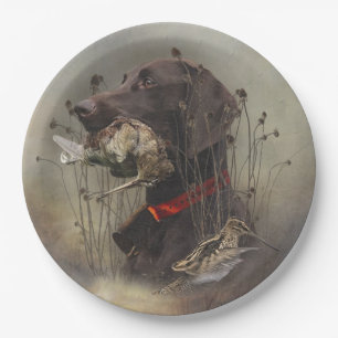 German Shorthaired Pointers Paper Plates