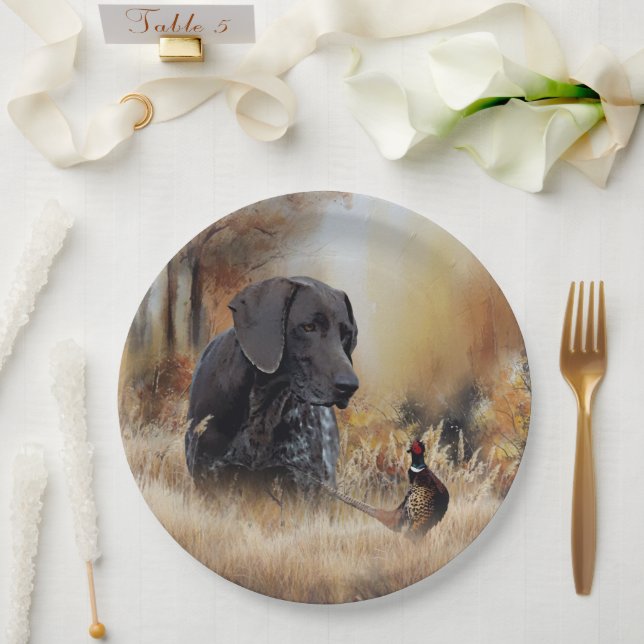 German Shorthaired Pointers  Paper Plates (Wedding)