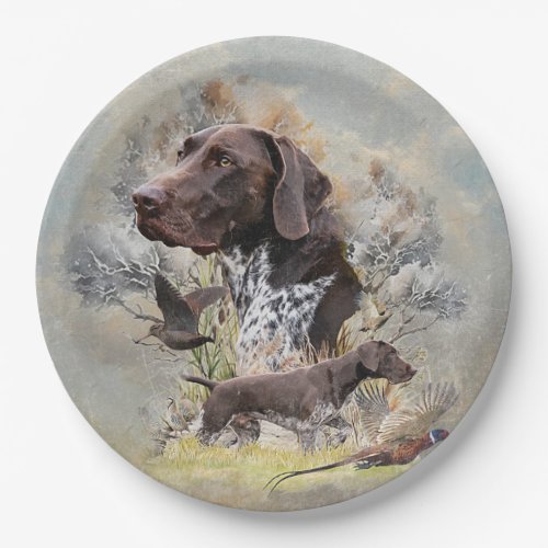 German Shorthaired Pointers  Paper Plates