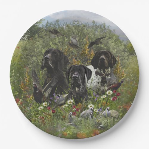 German Shorthaired Pointers   Paper Plates