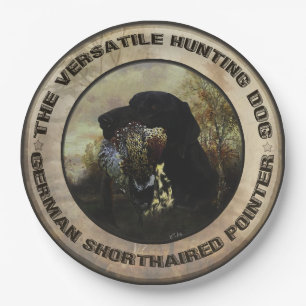 German Shorthaired Pointers   Paper Plates