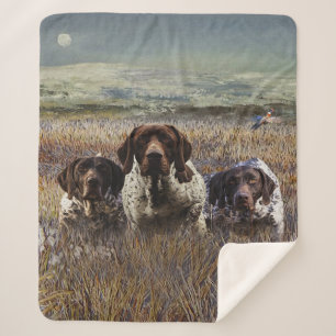 German Shorthaired Pointers Sherpa Blanket
