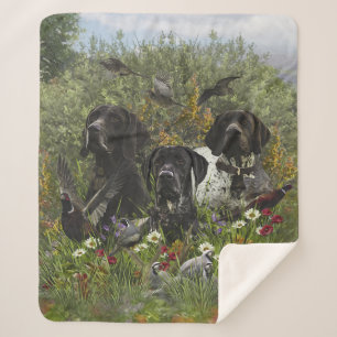 German Shorthaired Pointers Sherpa Blanket