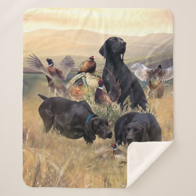German Shorthaired Pointers  Sherpa Blanket (Front)