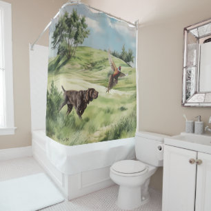 German Shorthaired Pointers Shower Curtain
