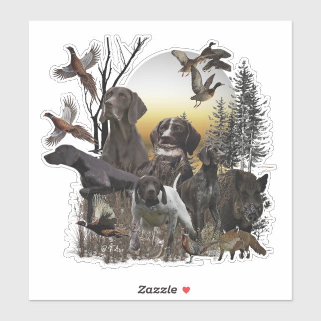 German Shorthaired Pointers  Sticker (Sheet)