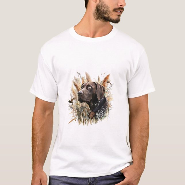 German Shorthaired Pointers T-Shirt (Front)