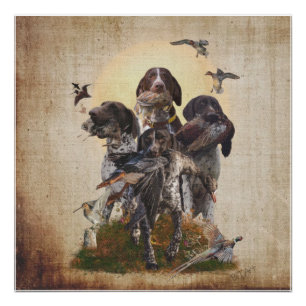 German Shorthaired Pointers Tapestry Poster