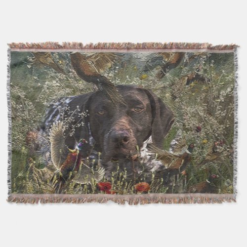 German Shorthaired Pointers Throw Blanket