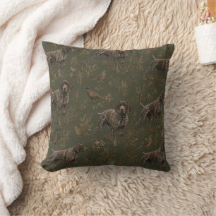 German Shorthaired Pointers Throw Pillow
