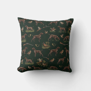 German Shorthaired Pointers Throw Pillow