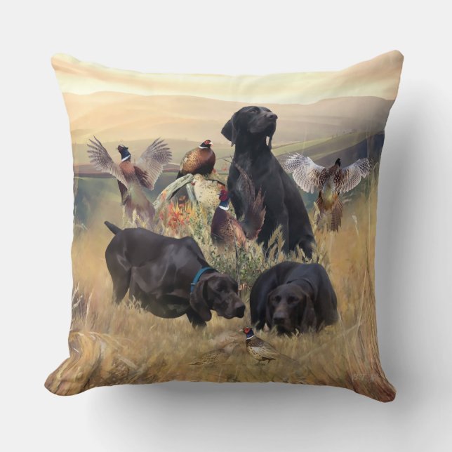 German Shorthaired Pointers  Throw Pillow (Front)