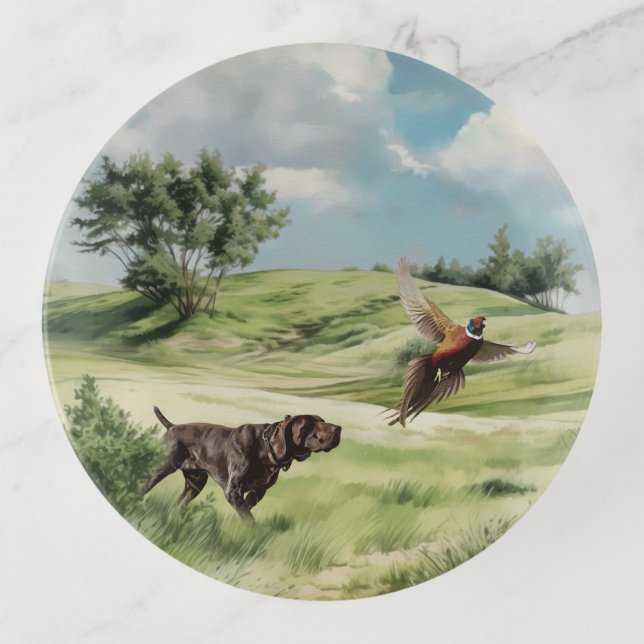 German Shorthaired Pointers  Trinket Tray (Front)