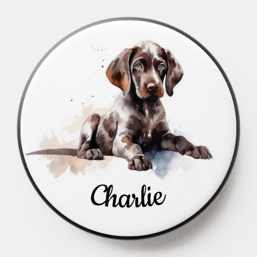 German Shorthaired Pointers Watercolor PopSocket