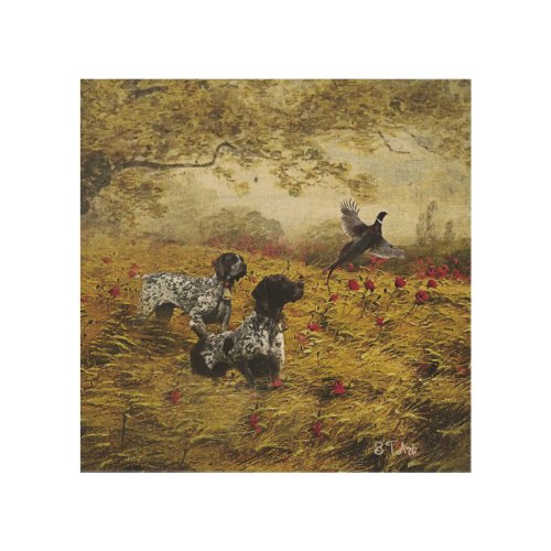German Shorthaired Pointers Wood Wall Art