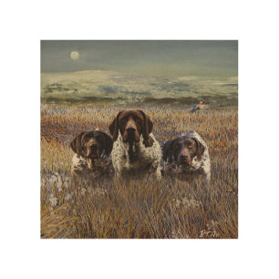 German Shorthaired Pointers Wood Wall Art