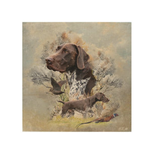 German Shorthaired Pointers Wood Wall Art